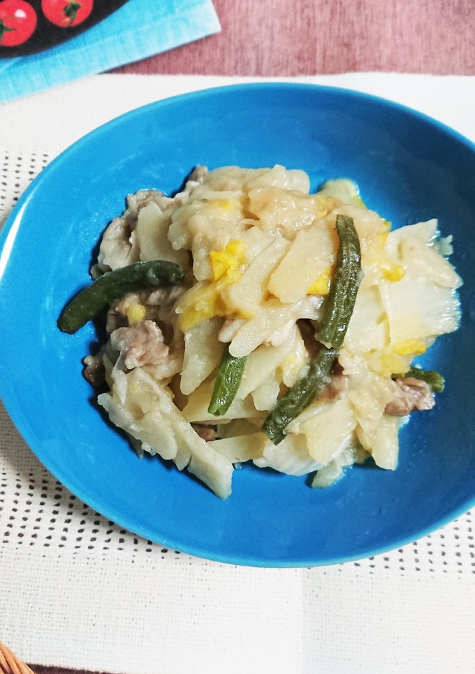簡単☆じゃがいもと白菜の豚バラ炒め-レシピのメイン写真
