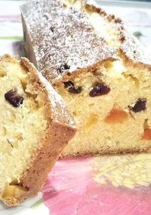 具だくさん！簡単フルーツパウンドケーキ！-レシピのメイン写真