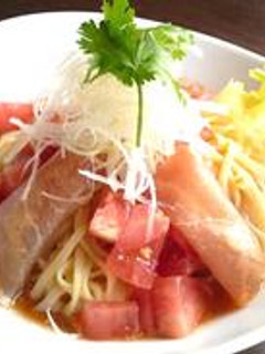 さっぱり★生ハムとトマトの中華冷麺-レシピのメイン写真