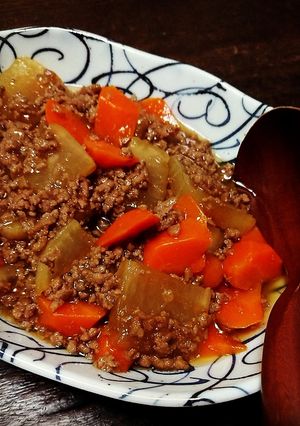 挽肉の炒め煮！-レシピのメイン写真