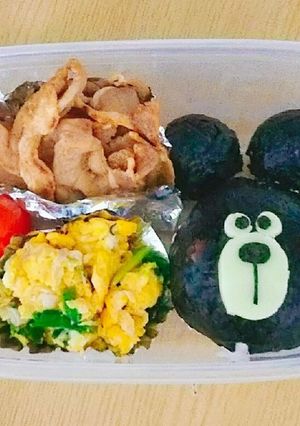 キャラ弁 海苔くまさん-レシピのメイン写真