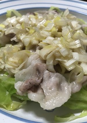 豚バラキャベツのねぎ塩蒸し-レシピのメイン写真