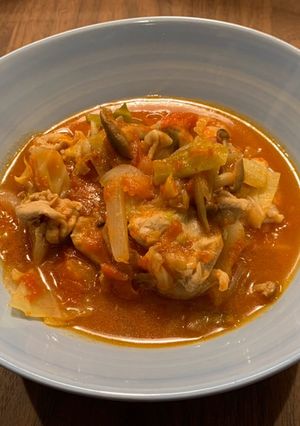 キャベツと鶏肉のトマト煮【バーミキュラ】-レシピのメイン写真