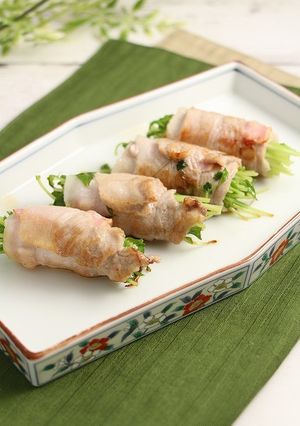 簡単！たっぷり豆苗のベーコン豚バラ巻き-レシピのメイン写真