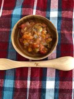 離乳食中期〜 野菜たっぷりトマトスープ-レシピのメイン写真