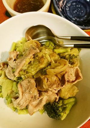レタスと豚肉蒸し煮-レシピのメイン写真