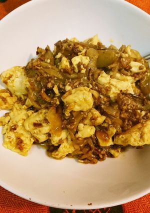 ナスと豆腐のカレー風味炒め-レシピのメイン写真