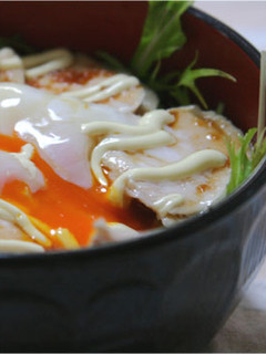 ☆とろ~り卵の蒸し鶏丼☆-レシピのメイン写真