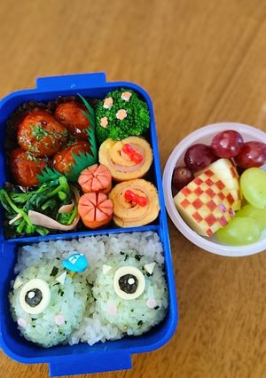 キャラ弁☆モンスターズインク☆マイク弁当-レシピのメイン写真