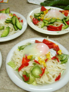 暑い夏に サラダうどん-レシピのメイン写真