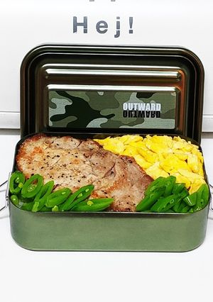 DK（男子高生）のガッツリ即席三色弁当-レシピのメイン写真