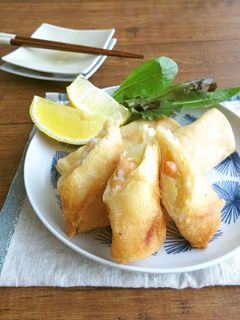 春野菜とえびのレモンクリーム春巻き-レシピのメイン写真