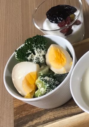 作り置き★酢醤油卵とブロッコリーのサラダ-レシピのメイン写真