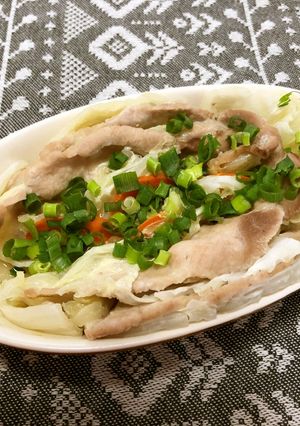 白菜と豚肉の花びら蒸し-レシピのメイン写真