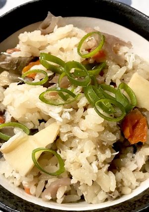 ワタリガニスープごろっと根菜炊き込みご飯-レシピのメイン写真
