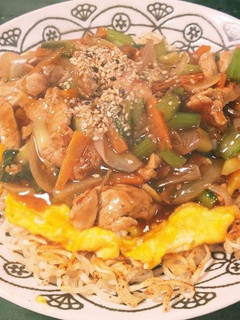 サッポロ一番ごま味であんかけ焼きそば-レシピのメイン写真