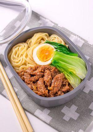 麺弁当 大豆のお肉のルーロー麺弁当-レシピのメイン写真