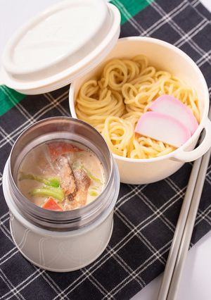 麺弁当 大豆のお肉の豆乳ちゃんぽん麺弁当-レシピのメイン写真