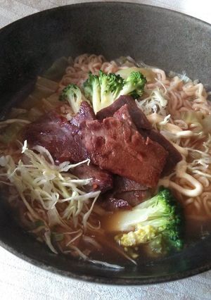 キャベツとマグロのせラーメン-レシピのメイン写真