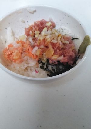 ネギトロサーモン丼-レシピのメイン写真