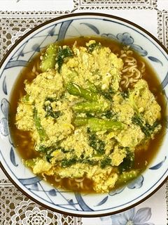 チンゲンサイと小エビの卵とじラーメン~♪-レシピのメイン写真