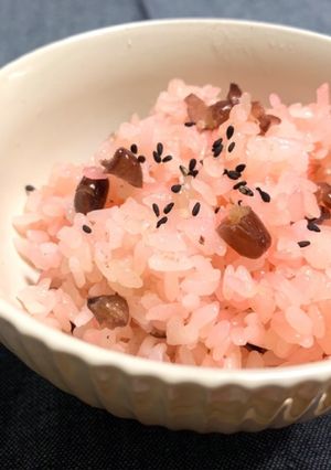 ひな祭りに*.✽甘納豆のお赤飯◌-レシピのメイン写真