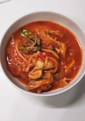簡単！！鶏肉のトマト煮(モモ肉、ムネ肉)-レシピのメイン写真
