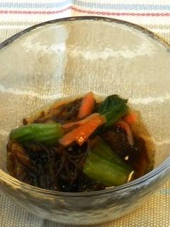ちんげんさいともずくの和え物(透析食)-レシピのメイン写真