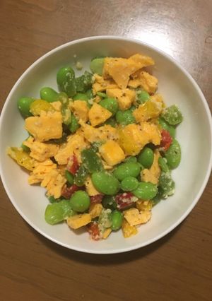 冷凍食品で簡単！枝豆チーズサラダ-レシピのメイン写真