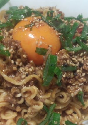 袋麺使用! 簡単♪汁無し担担麺-レシピのメイン写真