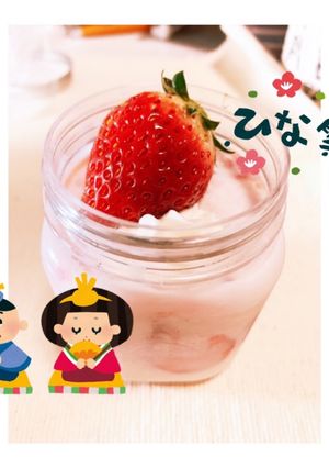 いちごの杏仁豆腐-レシピのメイン写真