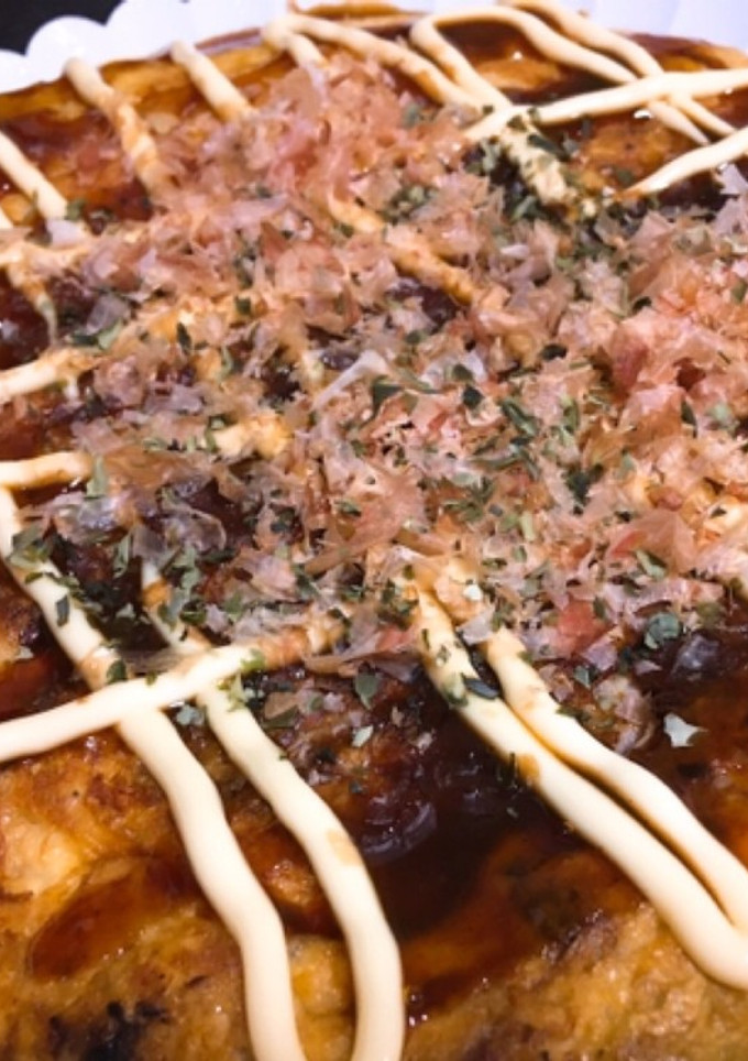 サイリウムお好み焼き-レシピのメイン写真