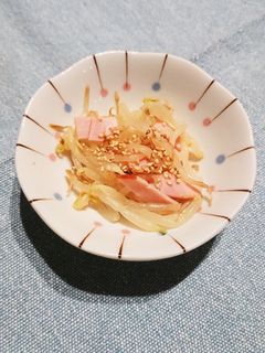 もやしとハムのからし醤油和え-レシピのメイン写真