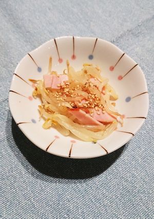 もやしとハムのからし醤油和え-レシピのメイン写真