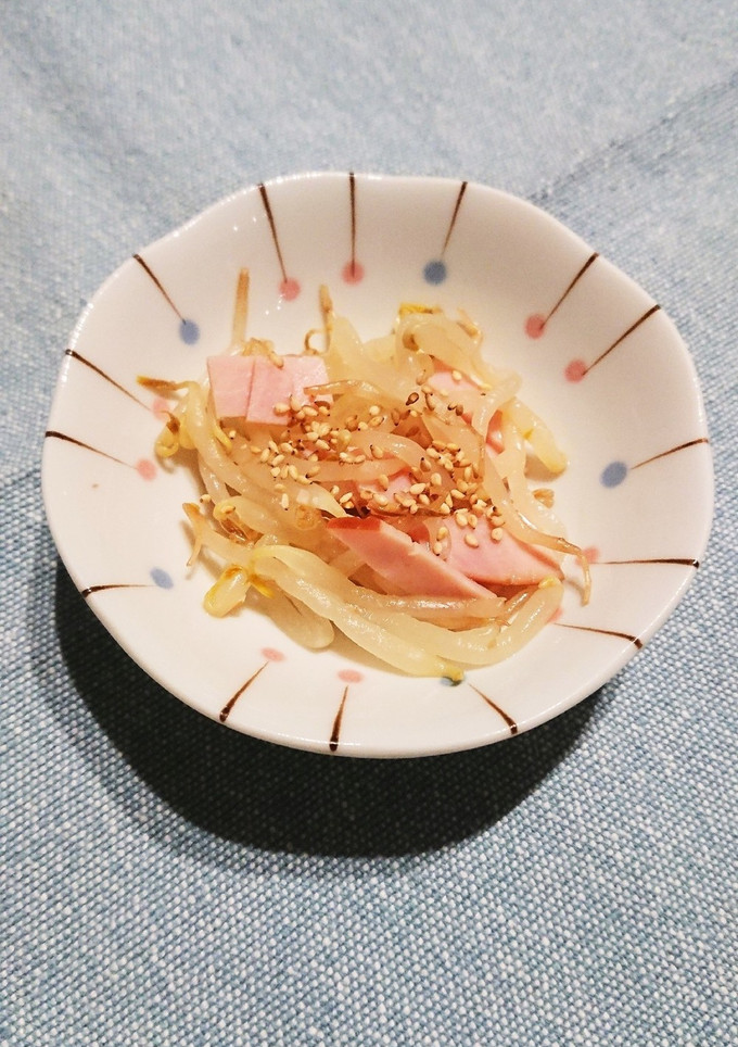 もやしとハムのからし醤油和え-レシピのメイン写真