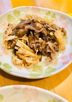 牛肉とエノキの☆おろし炒め煮♪-レシピのメイン写真