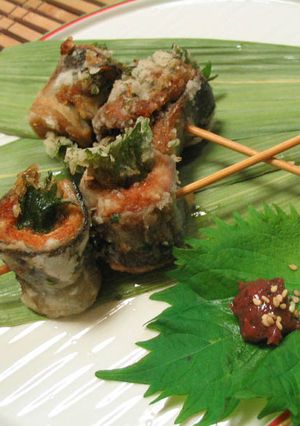 さんまのロール竜田　梅肉風味-レシピのメイン写真