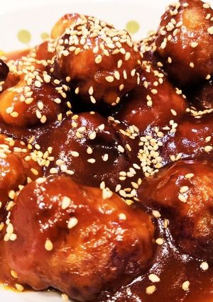 ★簡単プロの味★豚こま団子の甘酢あん-レシピのメイン写真