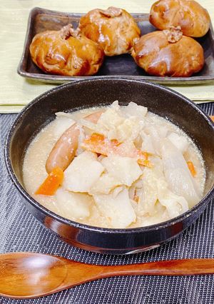 なおみんのお野菜たっぷりお味噌スープ-レシピのメイン写真