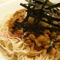 รูปของ えのきと納豆のとろりん素麺