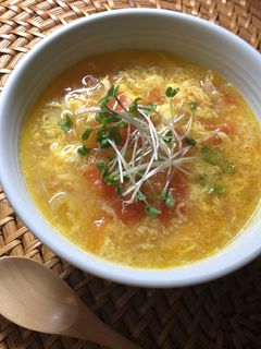 トマトのかきたまスープ-レシピのメイン写真