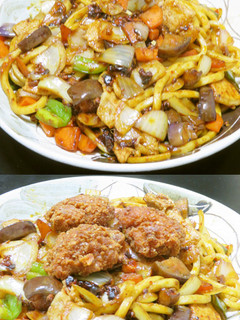 中華風焼うどん☆回鍋肉:ホイコーロー味-レシピのメイン写真