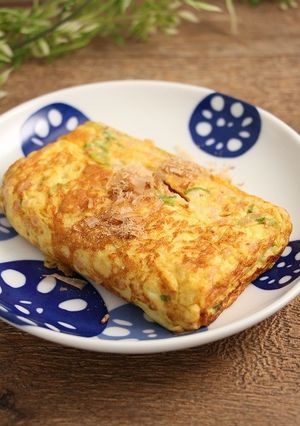 簡単！出汁卵焼き☆ハム葱-レシピのメイン写真