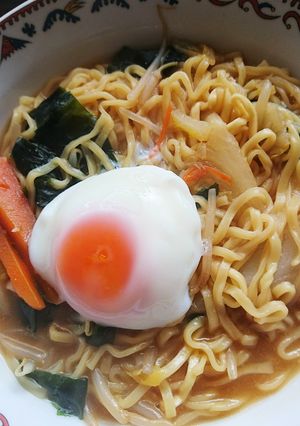 ヘルシなーケンジの味噌汁ラーメン美味！-レシピのメイン写真