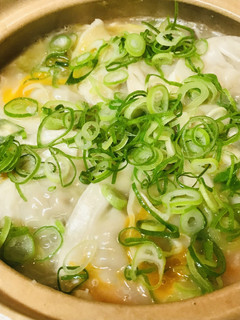 雑炊●レトルト●白菜もいっしょに餃子雑炊-レシピのメイン写真