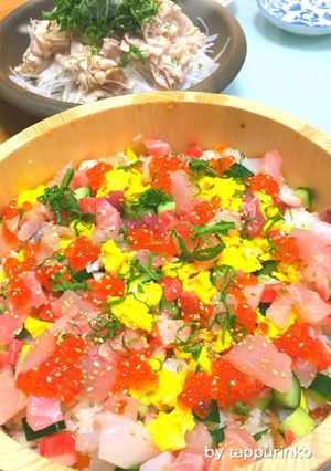 ひなまつり簡単&安価で華やかなちらし寿司-レシピのメイン写真
