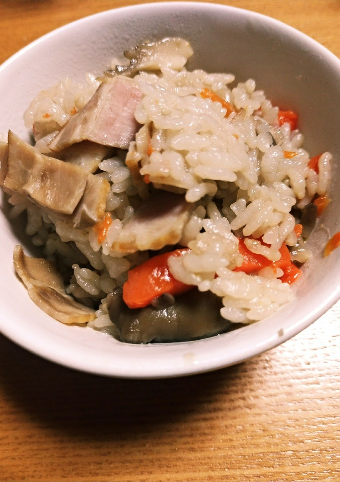 ベーコンと舞茸の炊き込み御飯-レシピのメイン写真