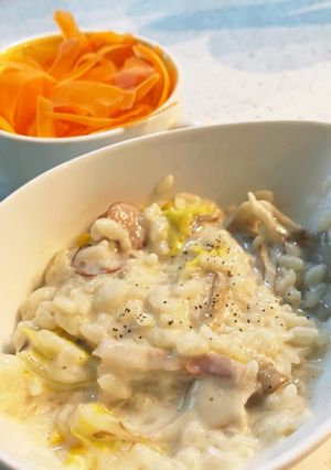 野菜嫌いの子もパクパク！舞茸白菜リゾット-レシピのメイン写真