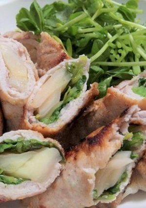 新生姜の豚肉巻き2種（チーズ、豆苗）-レシピのメイン写真