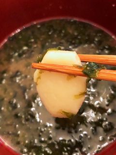 長芋とあおさのお味噌汁-レシピのメイン写真